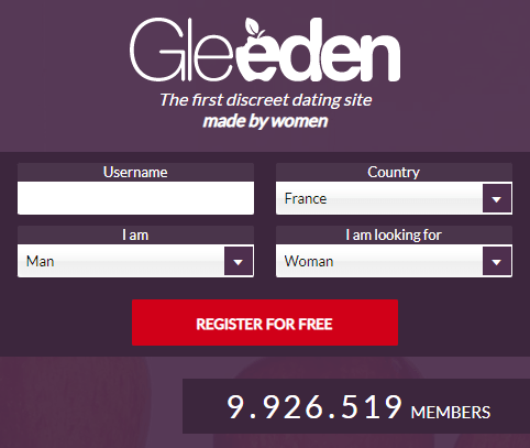 Sign up Gleeden